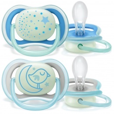 Philips AVENT Šidítko Ultra air noční 6-18m chlapec, 2 ks Philips AVENT Šidítko Ultra air noční 6-18m chlapec, 2 ks