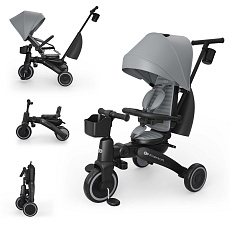 KINDERKRAFT Tříkolka Jazz 3 Grey, 9m+ KINDERKRAFT Tříkolka Jazz 3 Grey, 9m+
