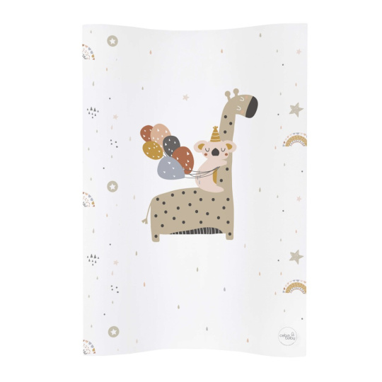 CEBA Podložka přebalovací 2-hranná měkká COSY (50x70) Giraffe