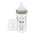 NUK Láhev kojenecká s kontrolou teploty Perfect Match 260 ml hnědá