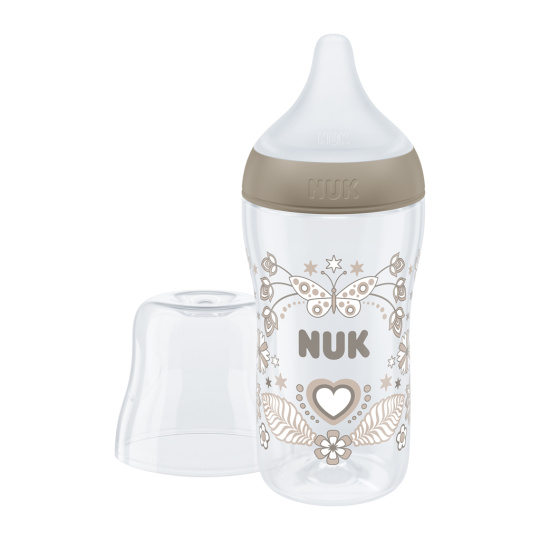 NUK Láhev kojenecká s kontrolou teploty Perfect Match 260 ml hnědá NUK Láhev kojenecká s kontrolou teploty Perfect Match 260 ml hnědá
