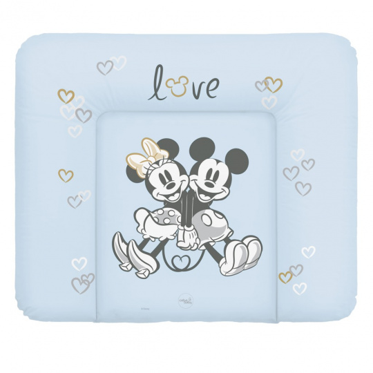 CEBA Podložka přebalovací měkká na komodu (85x72) Disney Minnie & Mickey Blue