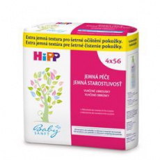HiPP Babysanft Ubrousky vlhčené čistící (4x 56 ks) HiPP Babysanft Ubrousky vlhčené čistící (4x 56 ks)