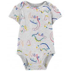 CARTER'S Body krátký rukáv Grey Dino holka 3m CARTER'S Body krátký rukáv Grey Dino holka 3m