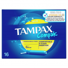TAMPAX Compak Regular tampony s aplikátorem 16 ks TAMPAX Compak Regular tampony s aplikátorem 16 ks