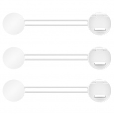 REER Zámek na dvířka Multi-lock 3 ks REER Zámek na dvířka Multi-lock 3 ks