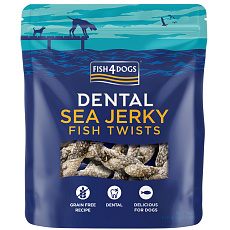 FISH4DOGS Pamlsky pro psy DENTAL SEA mořská ryba - závitky 100 g FISH4DOGS Pamlsky pro psy DENTAL SEA mořská ryba - závitky 100 g