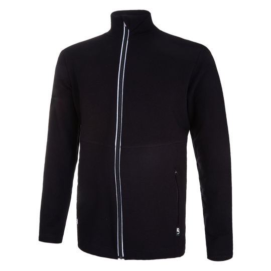 Little Angel-Mikina pánská rozepínací REFLEX smyk Outlast® - černá Velikost oblečení: L