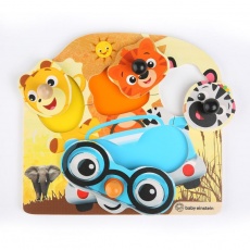 BABY EINSTEIN Hračka dřevěná puzzle Friendy Safari Faces HAPE 12m+ BABY EINSTEIN Hračka dřevěná puzzle Friendy Safari Faces HAPE 12m+