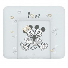 CEBA Podložka přebalovací měkká na komodu (85x72) Disney Minnie & Mickey Grey