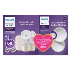 Philips AVENT Odsávačka mateřského mléka elektrická DUO SCF397/31+Dárek Philips AVENT Odsávačka mateřského mléka elektrická DUO SCF397/31+Dárek