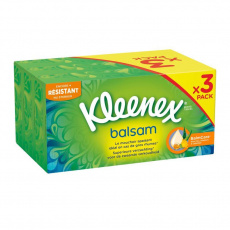 KLEENEX Papírové kapesníky Balsam Triple Box 72 x 3 ks KLEENEX Papírové kapesníky Balsam Triple Box 72 x 3 ks