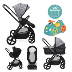 CHICCO Kočárek kombinovaný Mysa 3v1 Charming Grey + odrážedlo Chicco All around ZDARMA CHICCO Kočárek kombinovaný Mysa 3v1 Charming Grey + odrážedlo Chicco All around ZDARMA