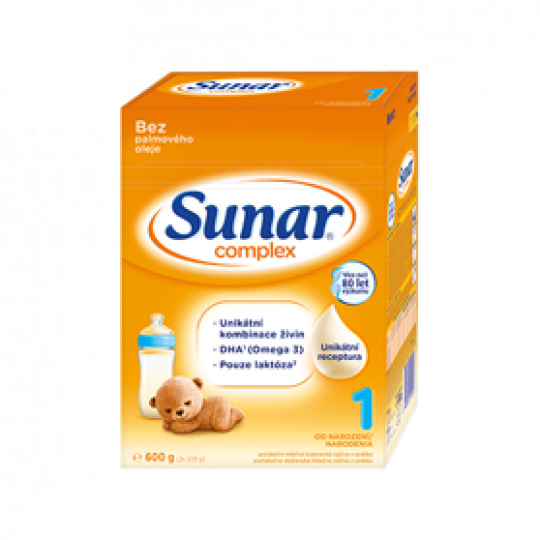 SUNAR Complex 1 Mléko počáteční 600 g