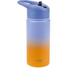 SKIP HOP Láhev s brčkem nerezová Wander - ombré blue, 450ml SKIP HOP Láhev s brčkem nerezová Wander - ombré blue, 450ml