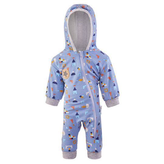 Little Angel-Overal podšitý lem Outlast® - denim kostičky Velikost oblečení: 80