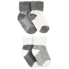 CARTER'S Ponožky Stripes Grey neutrál LBB 4ks PRE