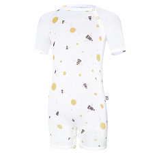 Little Angel-Overal tenký krátký TISK Outlast® - bílá čmeláci Velikost oblečení: 80 Little Angel-Overal tenký krátký TISK Outlast® - bílá čmeláci Velikost oblečení: 80