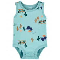 CARTER'S Body bez rukávů Blue Jeep kluk NB/vel. 56 CARTER'S Body bez rukávů Blue Jeep kluk NB/vel. 56