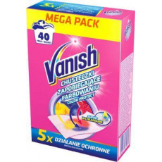 VANISH Color Protec Ubrousky prací 20 ks - 40 praní VANISH Color Protec Ubrousky prací 20 ks - 40 praní