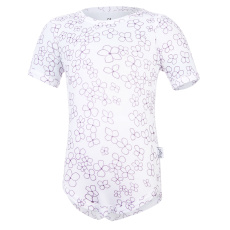 Little Angel-Body tenké tričko TISK KR Outlast® - bílá kytičky Velikost oblečení: 86 Little Angel-Body tenké tričko TISK KR Outlast® - bílá kytičky Velikost oblečení: 86