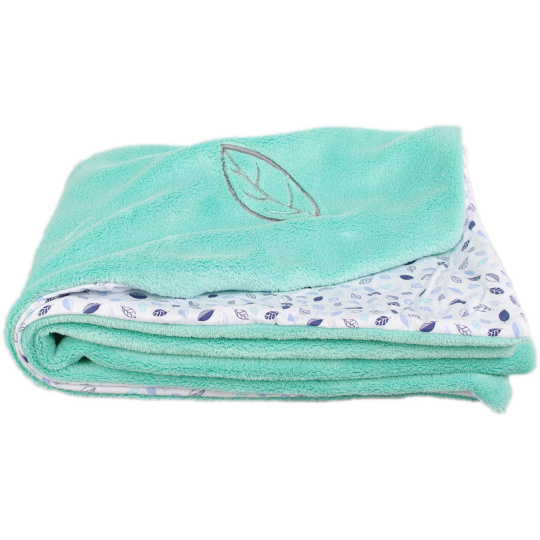 KAARSGAREN-Dětská deka mentolová lístek Wellsoft bavlna
