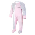 Little Angel-Overal tenký DR Outlast® - růžová baby/pruh bílošedý melír Velikost: 74