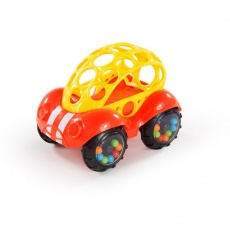 OBALL Hračka autíčko Rattle&Roll Oball™ červeno/žluté 3m+