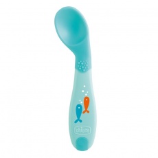 CHICCO Lžička se zahnutou špičkou chlapec 8m+ CHICCO Lžička se zahnutou špičkou chlapec 8m+