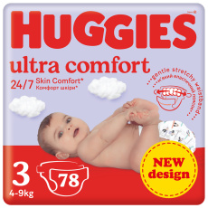 HUGGIES® Pleny jednorázové Little Movers 3 (4-9 kg) 78 ks HUGGIES® Pleny jednorázové Little Movers 3 (4-9 kg) 78 ks