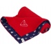 KAARSGAREN-Dětská deka červená lodičky fleece bavlna