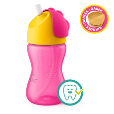 Philips AVENT Hrneček s ohebným brčkem 300 ml dívka+dárek PETITE&MARS Miska 6m+ Philips AVENT Hrneček s ohebným brčkem 300 ml dívka+dárek PETITE&MARS Miska 6m+