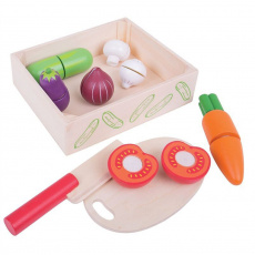 BIGJIGS TOYS Zelenina krájecí v krabičce BIGJIGS TOYS Zelenina krájecí v krabičce