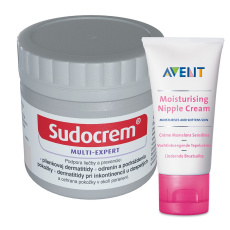 Philips AVENT Krém na bradavky 30 ml + SUDOCREM Multi-Expert 60 g - krém na opruzeniny Philips AVENT Krém na bradavky 30 ml + SUDOCREM Multi-Expert 60 g - krém na opruzeniny