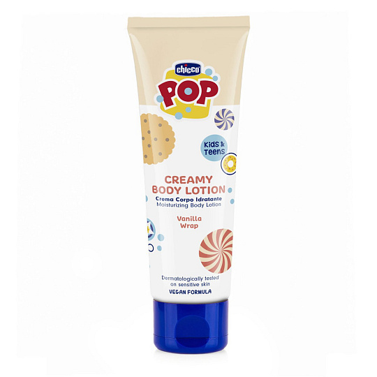 CHICCO Krémové tělové mléko Vanilla POP pro děti a teenagery 150ml CHICCO Krémové tělové mléko Vanilla POP pro děti a teenagery 150ml