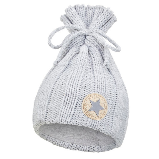 Little Angel-Čepice pletená Outlast ® - sv.šedá Velikost čepic: 1 | 36-38 cm