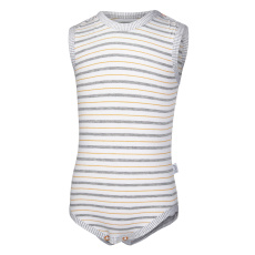 Little Angel-Body tílko tenké Outlast® - pruh bíložlutošedý Velikost: 62 Little Angel-Body tílko tenké Outlast® - pruh bíložlutošedý Velikost: 62