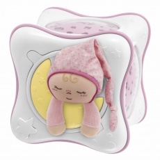 CHICCO Projektor duhová kostka - růžová 0m+ CHICCO Projektor duhová kostka - růžová 0m+