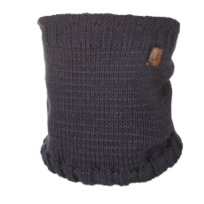 Little Angel-Nákrčník pletený hladký LA dětský Outlast ® - antracit Velikost čepic: 3 | 42-44 cm