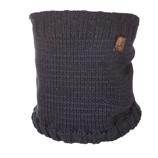 Little Angel-Nákrčník pletený hladký LA dětský Outlast ® - antracit Velikost čepic: 3 | 42-44 cm