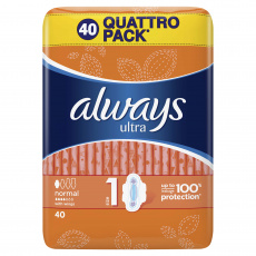 ALWAYS Ultra Normal Vložky hygienické 40 ks ALWAYS Ultra Normal Vložky hygienické 40 ks