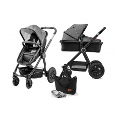 KINDERKRAFT Kočárek kombinovaný Veo black/grey 2v1 Kinderkraft KINDERKRAFT Kočárek kombinovaný Veo black/grey 2v1 Kinderkraft