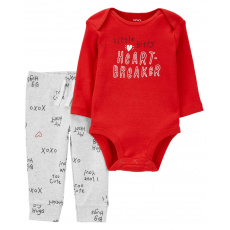 CARTER'S Set 2dílný tepláky, body dl. rukáv Red Words chlapec NB/ vel. 56 CARTER'S Set 2dílný tepláky, body dl. rukáv Red Words chlapec NB/ vel. 56