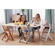 KINDERKRAFT Židlička jídelní Enock Grey wooden, Premium