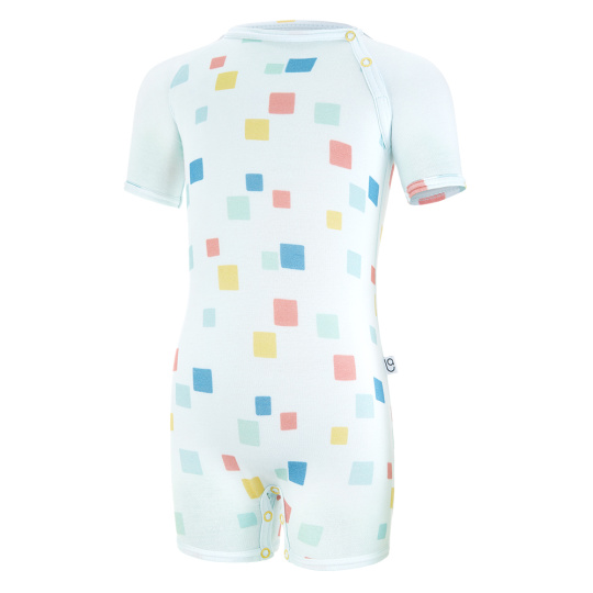 Little Angel-Overal tenký krátký TISK Outlast® - bleděmodrá kostičky Velikost oblečení: 80 Little Angel-Overal tenký krátký TISK Outlast® - bleděmodrá kostičky Velikost oblečení: 80