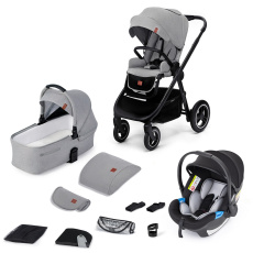 KINDERKRAFT Kočárek kombinovaný Everyday 3v1 Light Grey KINDERKRAFT Kočárek kombinovaný Everyday 3v1 Light Grey
