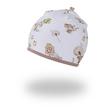 Little Angel-Čepice podšitá Outlast® - myšky/oříšková Velikost čepic: 3 | 42-44 cm