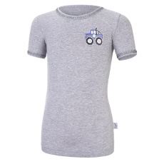 Little Angel-Tričko tenké KR obrázek Outlast® - šedý melír Velikost oblečení: 122 Little Angel-Tričko tenké KR obrázek Outlast® - šedý melír Velikost oblečení: 122