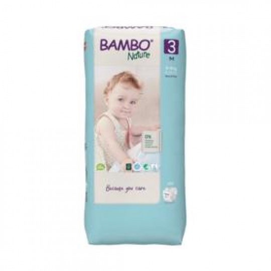 BAMBO Nature Pleny jednorázové 3 M (4-8 kg) 52 ks