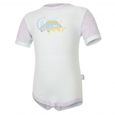 Little Angel-Body tenké KR obrázek Outlast® - sv.zelená/pruh bílošedý melír Velikost: 80 Little Angel-Body tenké KR obrázek Outlast® - sv.zelená/pruh bílošedý melír Velikost: 80